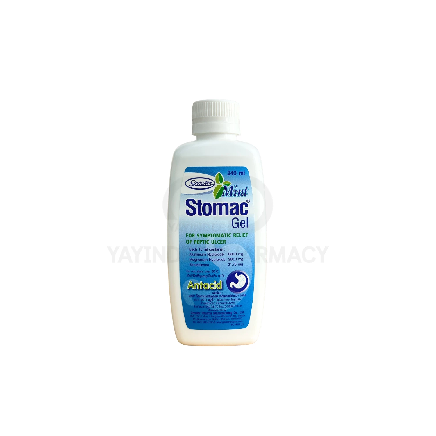 STOMAC GEL MINT 240 ML