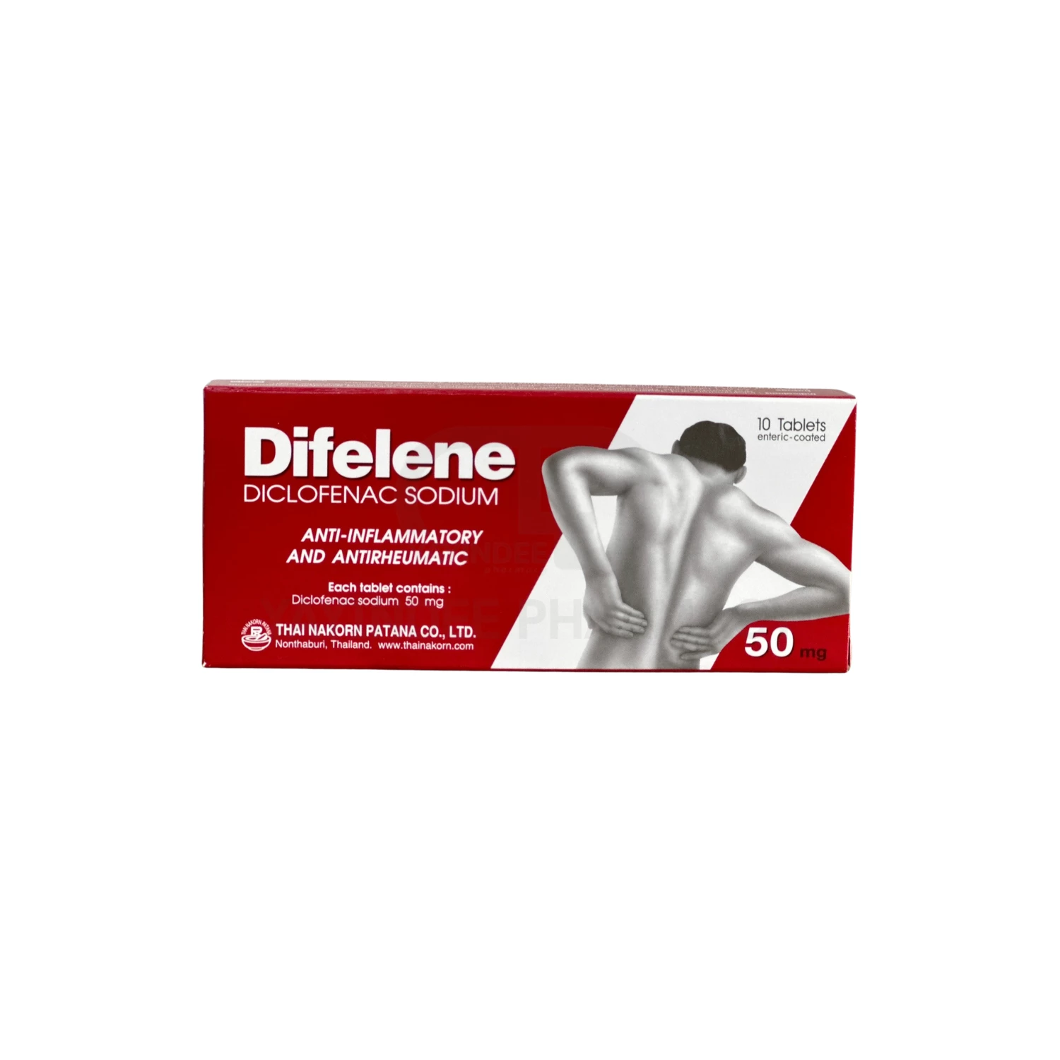 DIFELENE-50 MG (1x10'S) (กล่องแดง)
