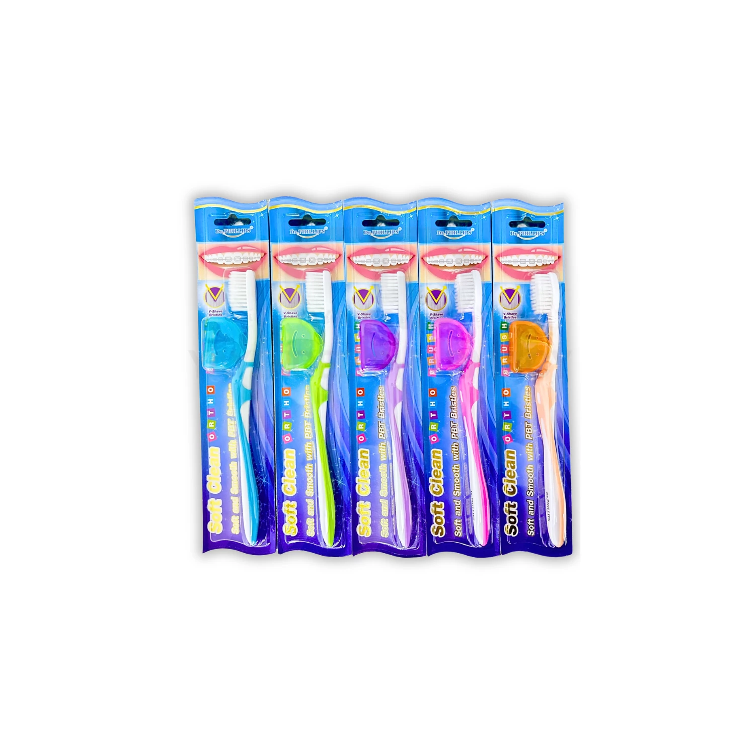 DR.PHILLIPS แปรงสีฟันจัดฟัน SOFT CLEAN