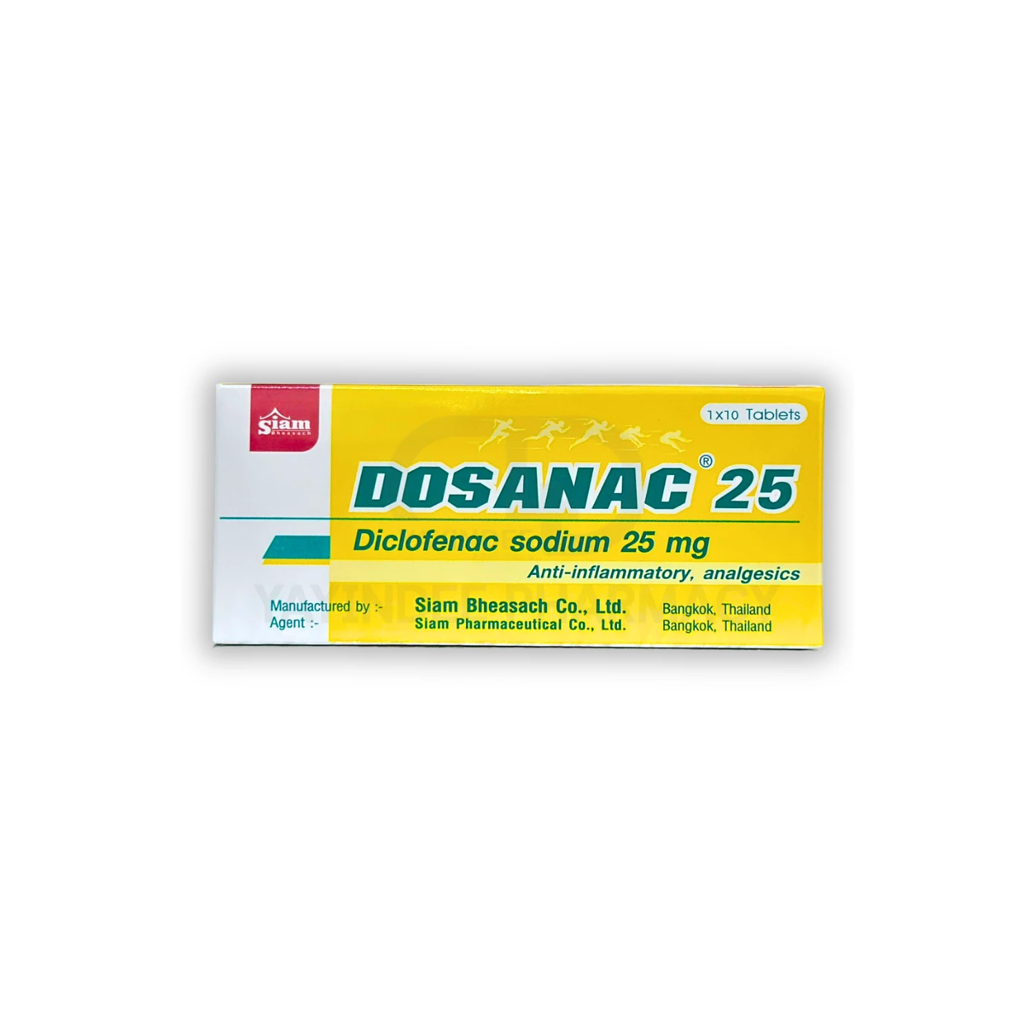 DOSANAC 25 MG (1x10'S)