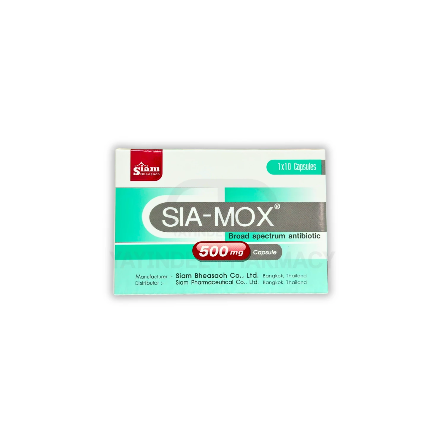 SIA-MOX 500 MG (1x10'S)