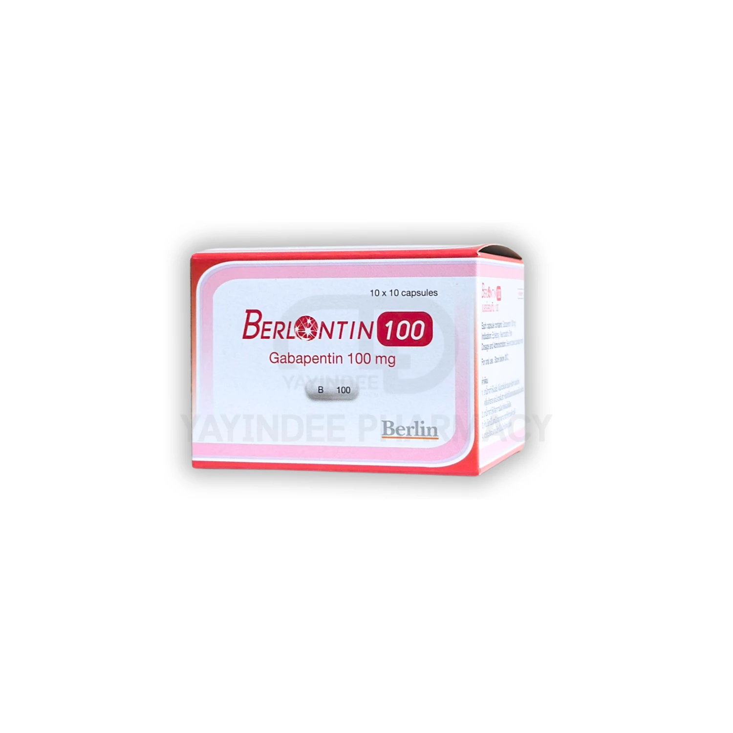 BERLONTIN 100 MG (10x10'S)