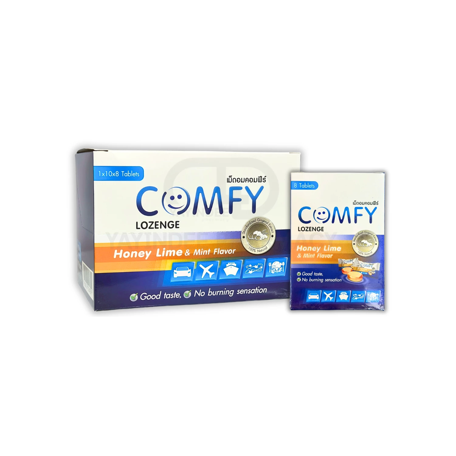 COMFY LOZENGE HONEY LIME&MINT 8'S