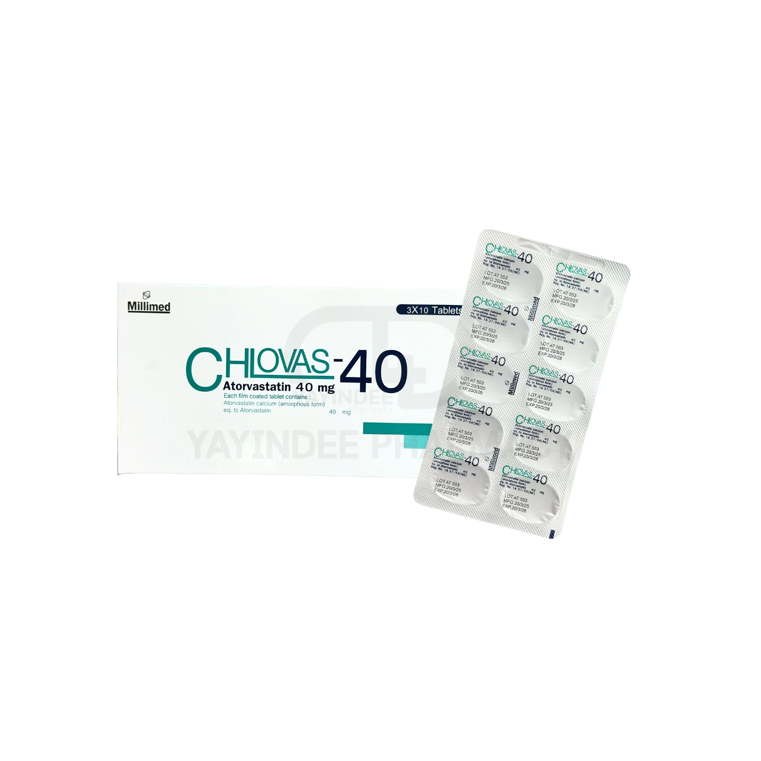 CHLOVAS 40 MG TABLETS (3x10'S)