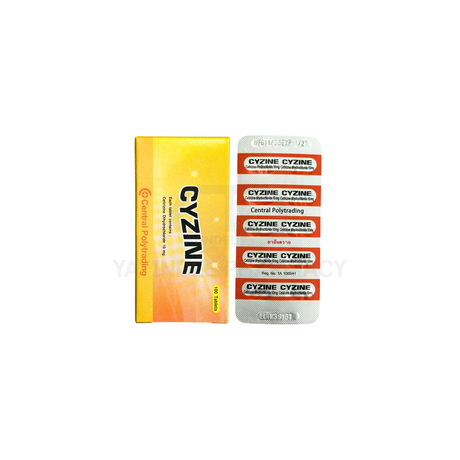 CYZINE 10 MG (10x10'S)
