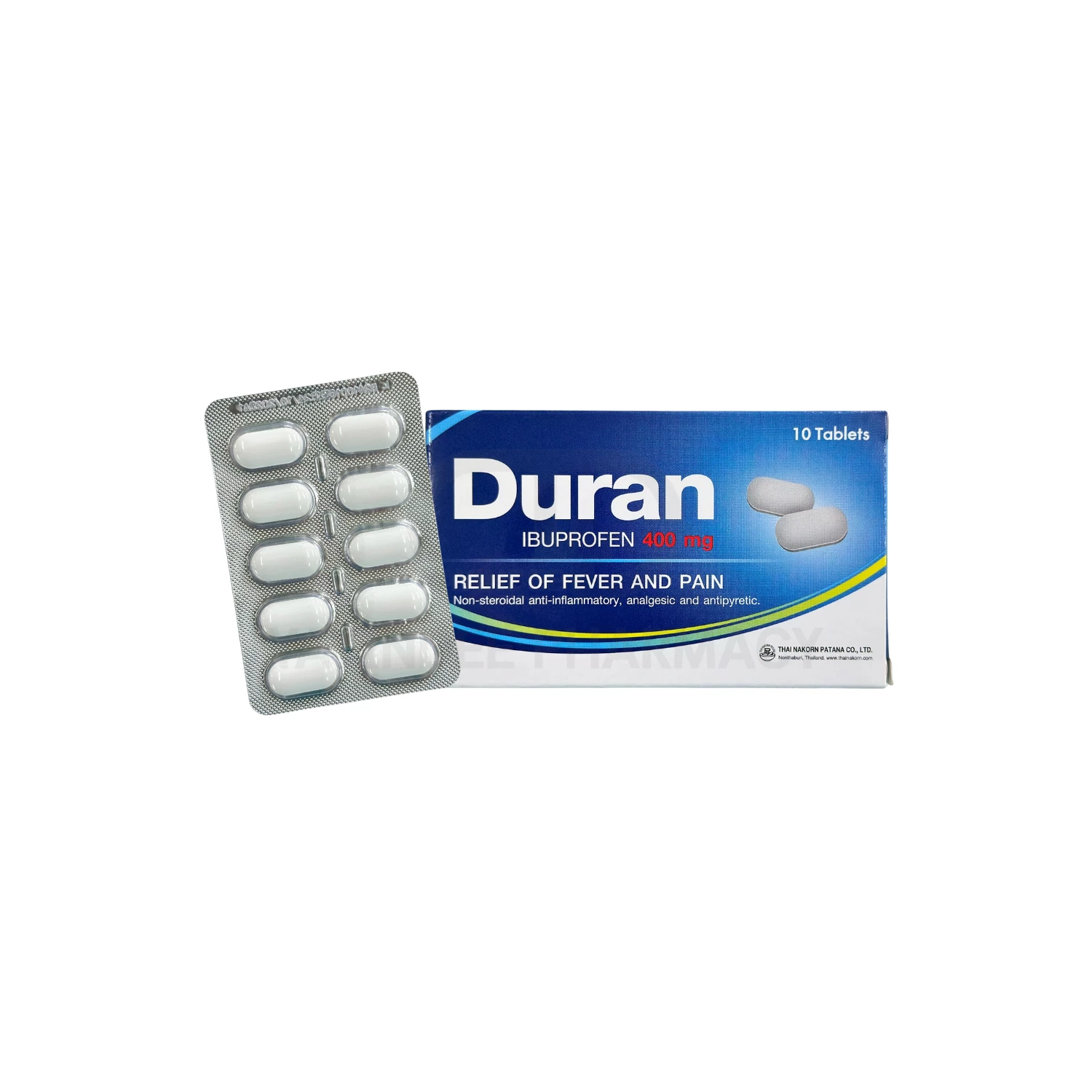 DURAN 400 MG TABLET (เม็ดรี) 10'S