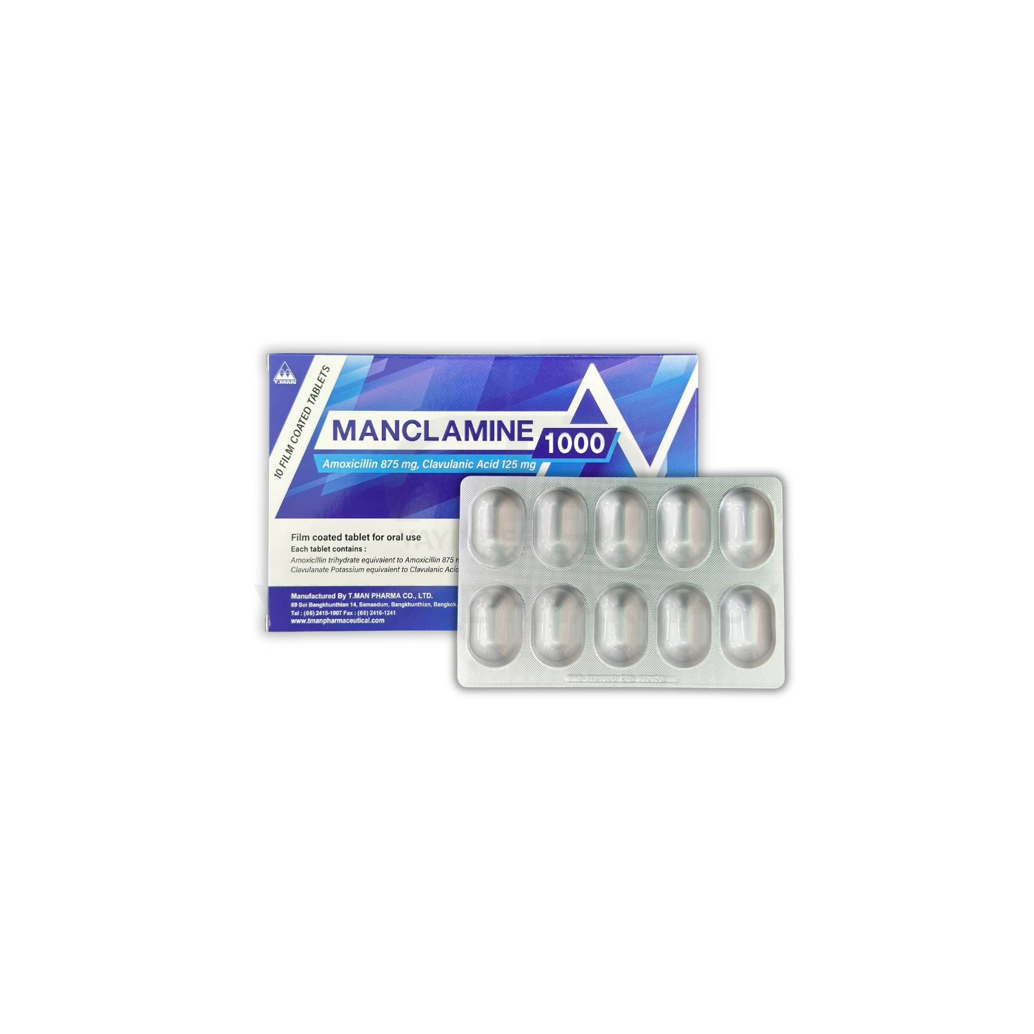 MANCLAMIN 1000 MG 10'S