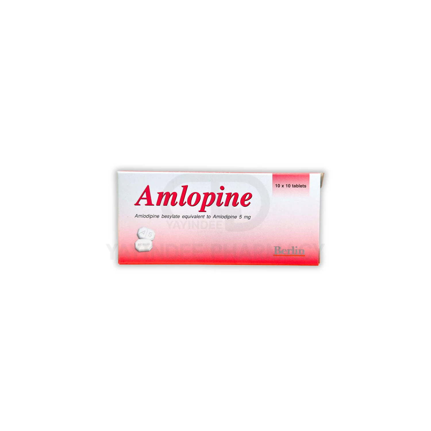 AMLOPINE 5 MG TABLETS (10x10'S)