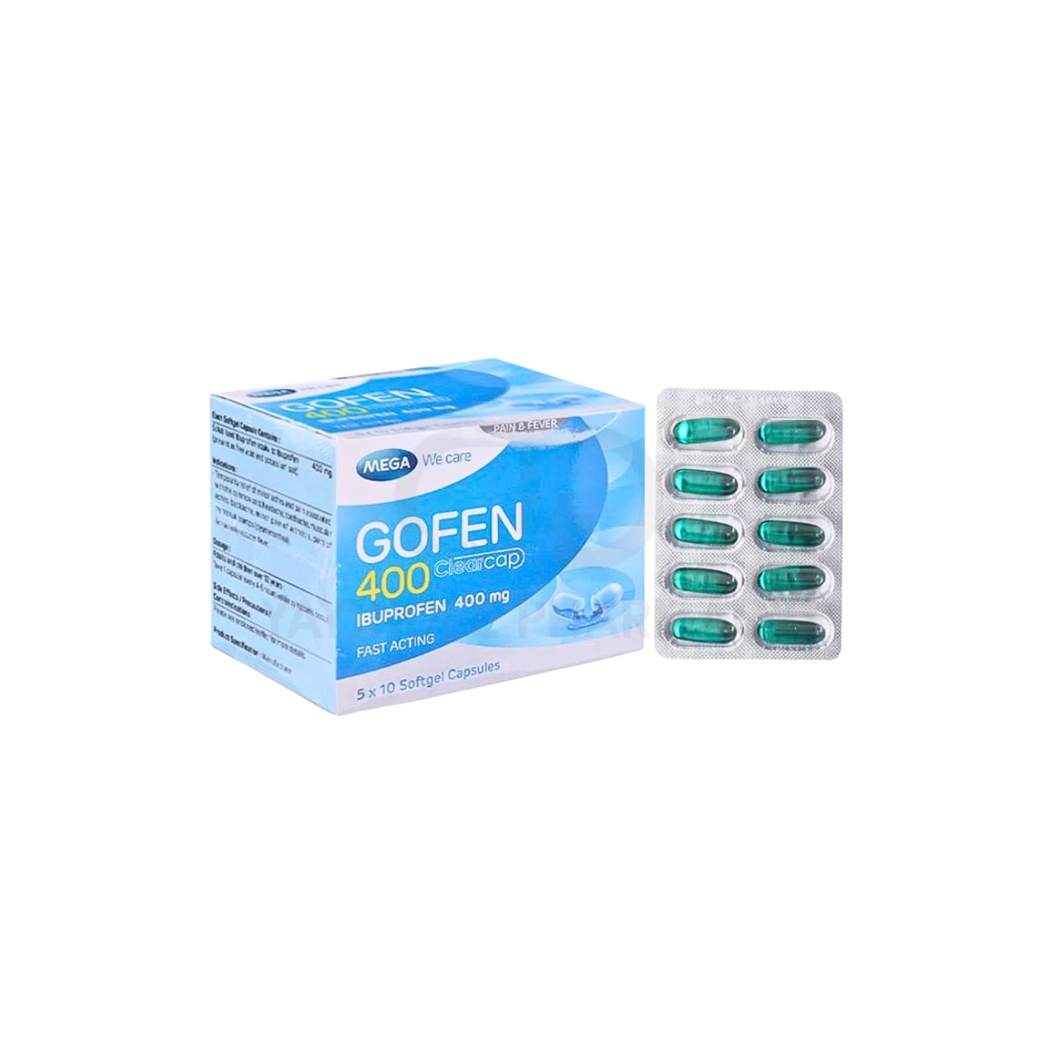 GOFEN 400 MG SOFT CAPSULES 10'S