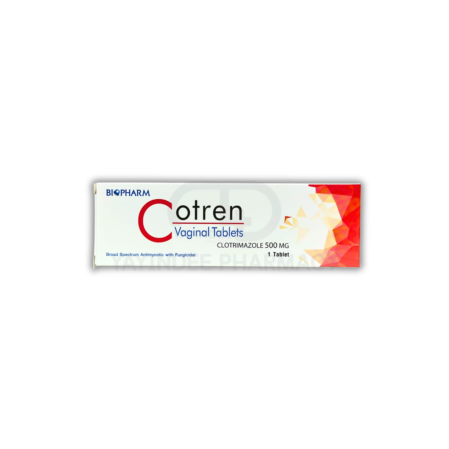 COTREN VAGINAL 500 MG 1'S
