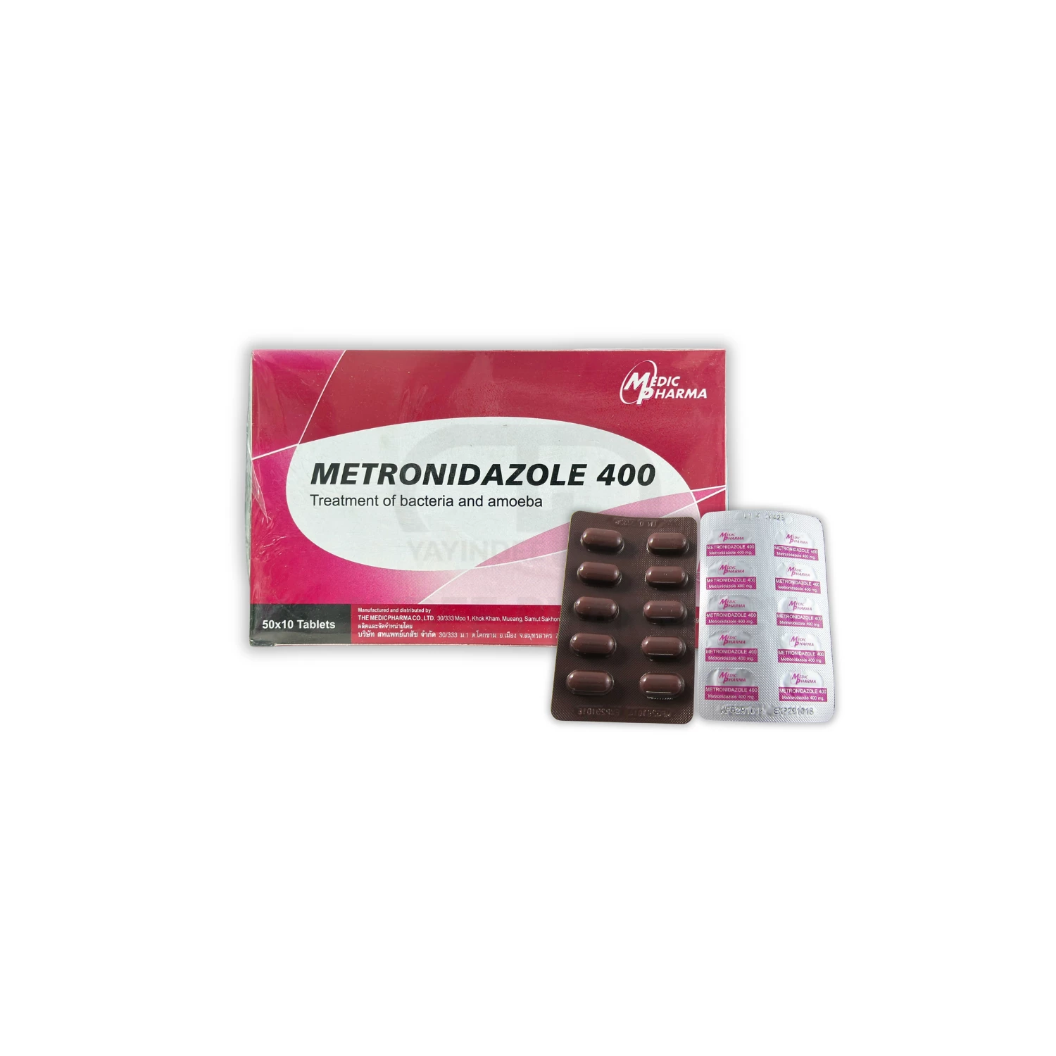 METRONIDAZOLE 400 MG (50x10'S)