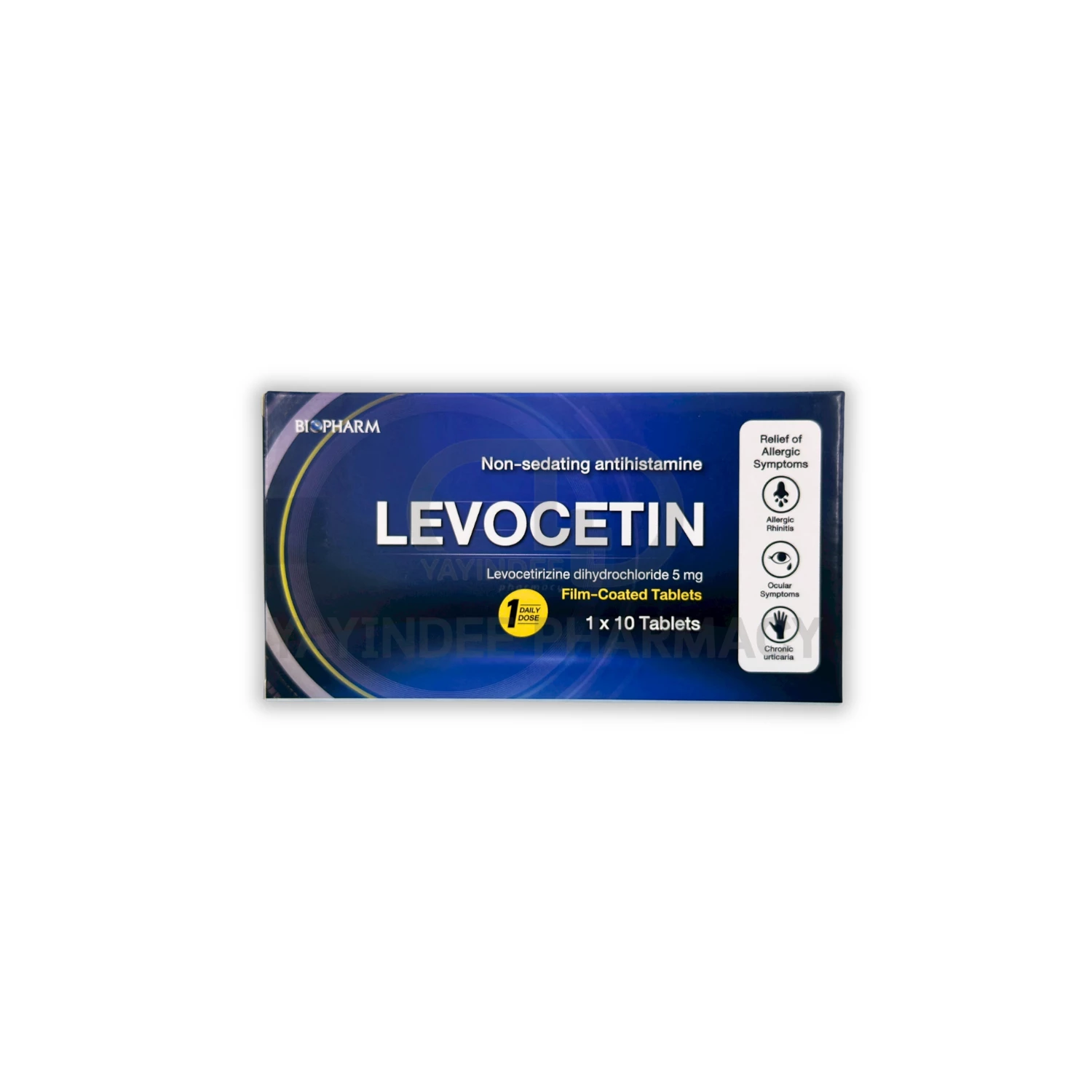 LEVOCETIN 5 MG TABLETS 10'S