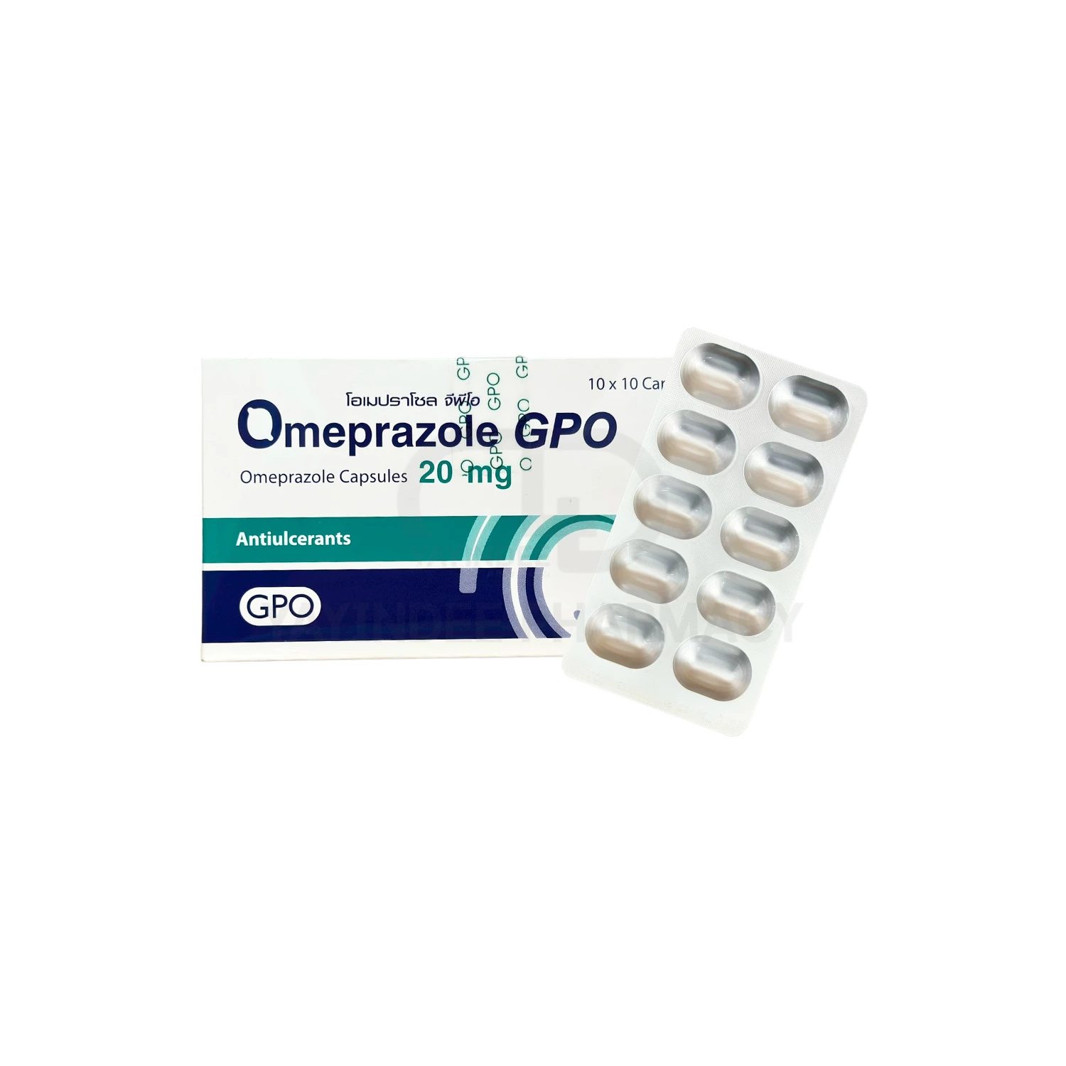 OMEPRAZOLE GPO 20 MG CAPSULES (10x10'S)