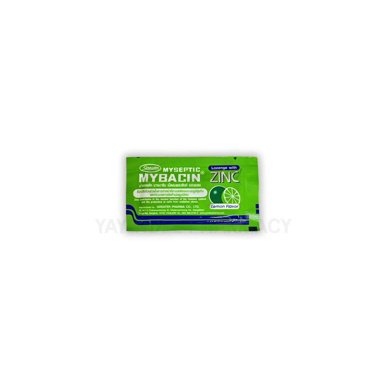 MYBACIN ZINC LEMON FLAVOR 10'S