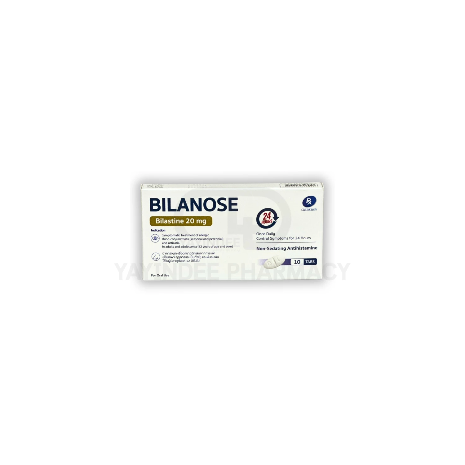 BILANOSE 20 MG 10'S