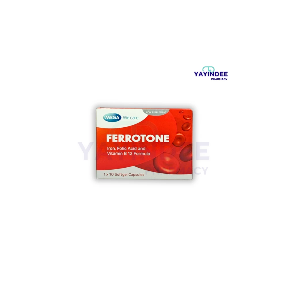 MEGA FERROTONE CAPSULES (1x10'S)