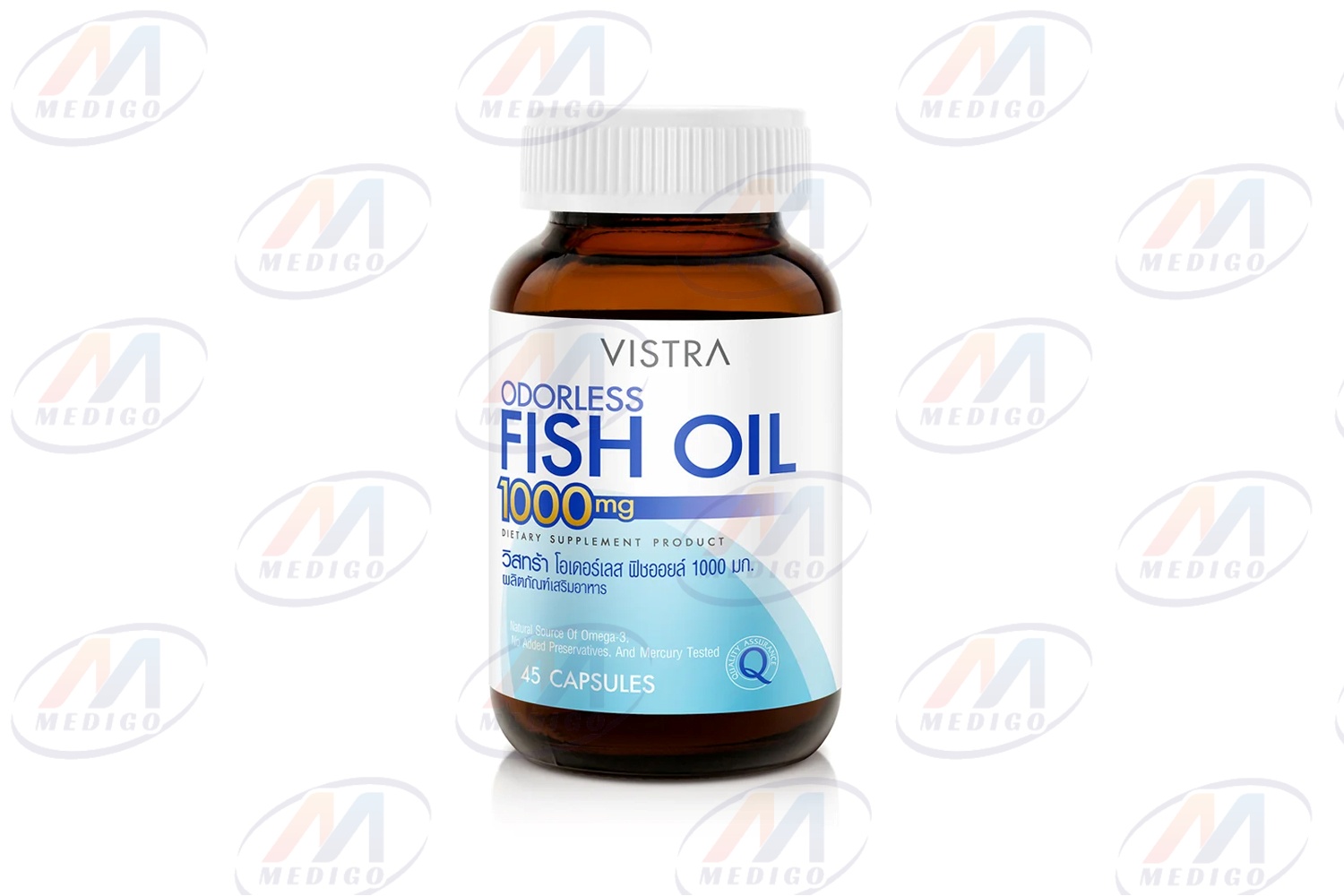 VISTRA ODORLESS FISH OIL 1000MG 45'S