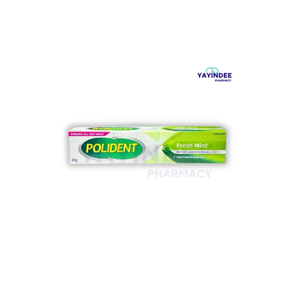 POLIDENT DENTURE ADHESIVE CREAM (FRESH MINT) 60 G