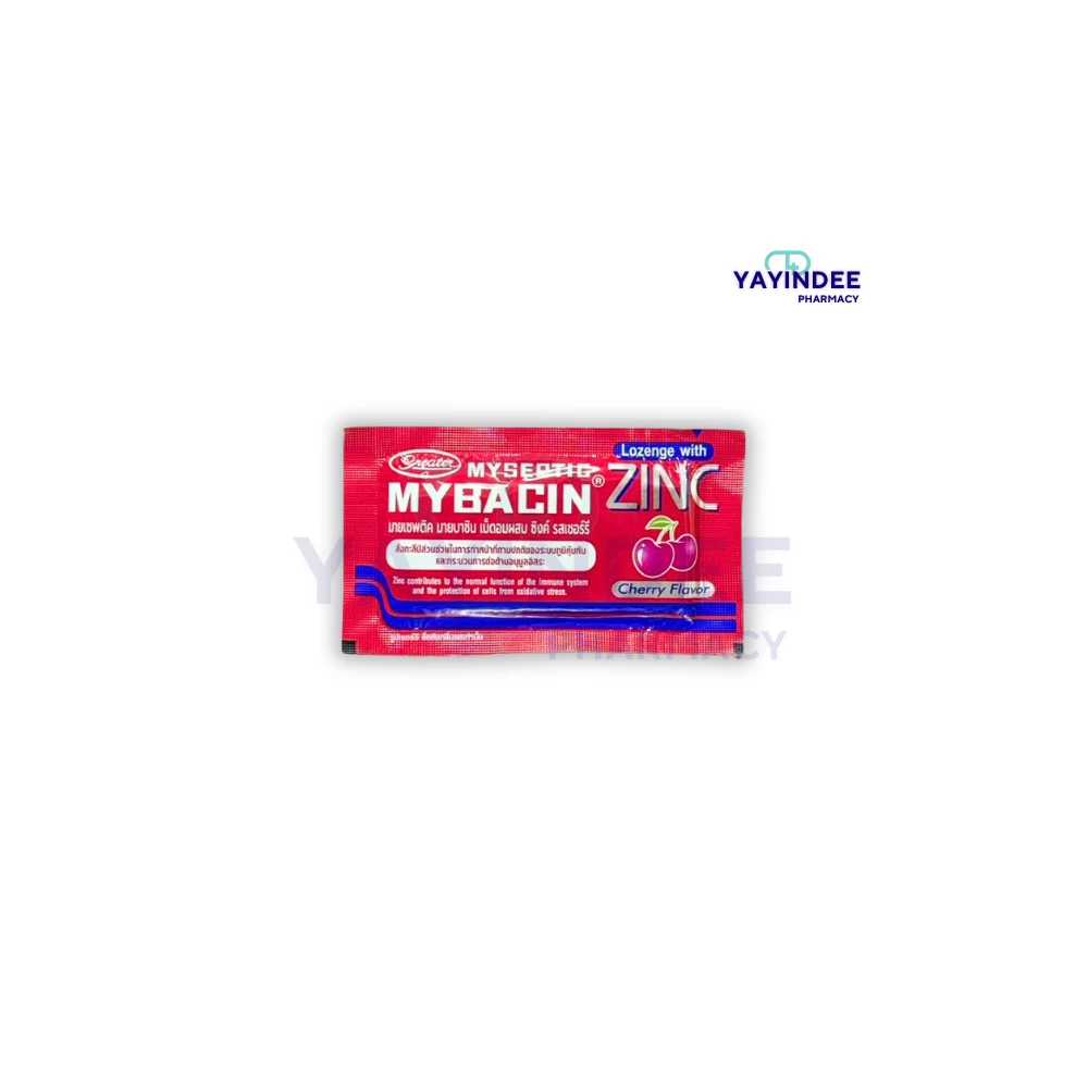 MYBACIN ZINC CHERRY FLAVOR 10'S