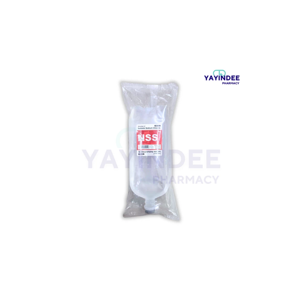 0.9% NSS IV 1000 ML ไม่มีเซท (ฉลากแดง)