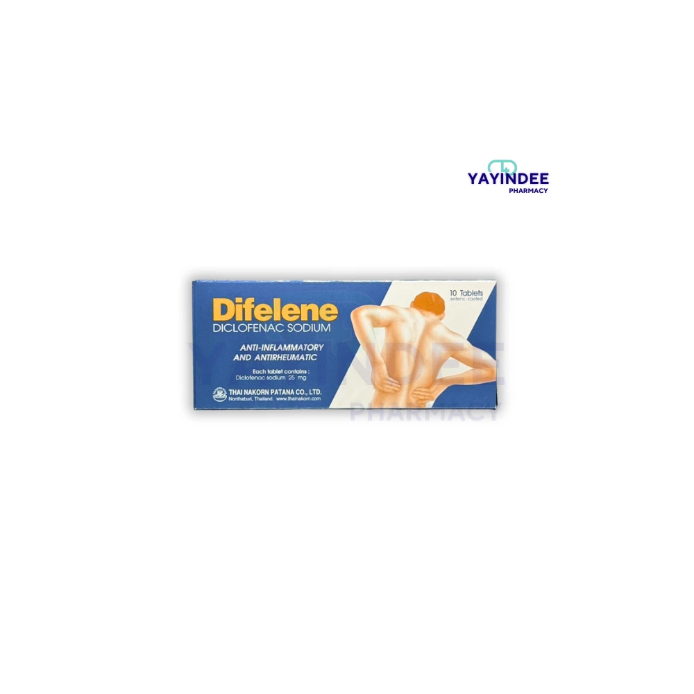DIFELENE-25 MG (1x10'S) (กล่องฟ้า)