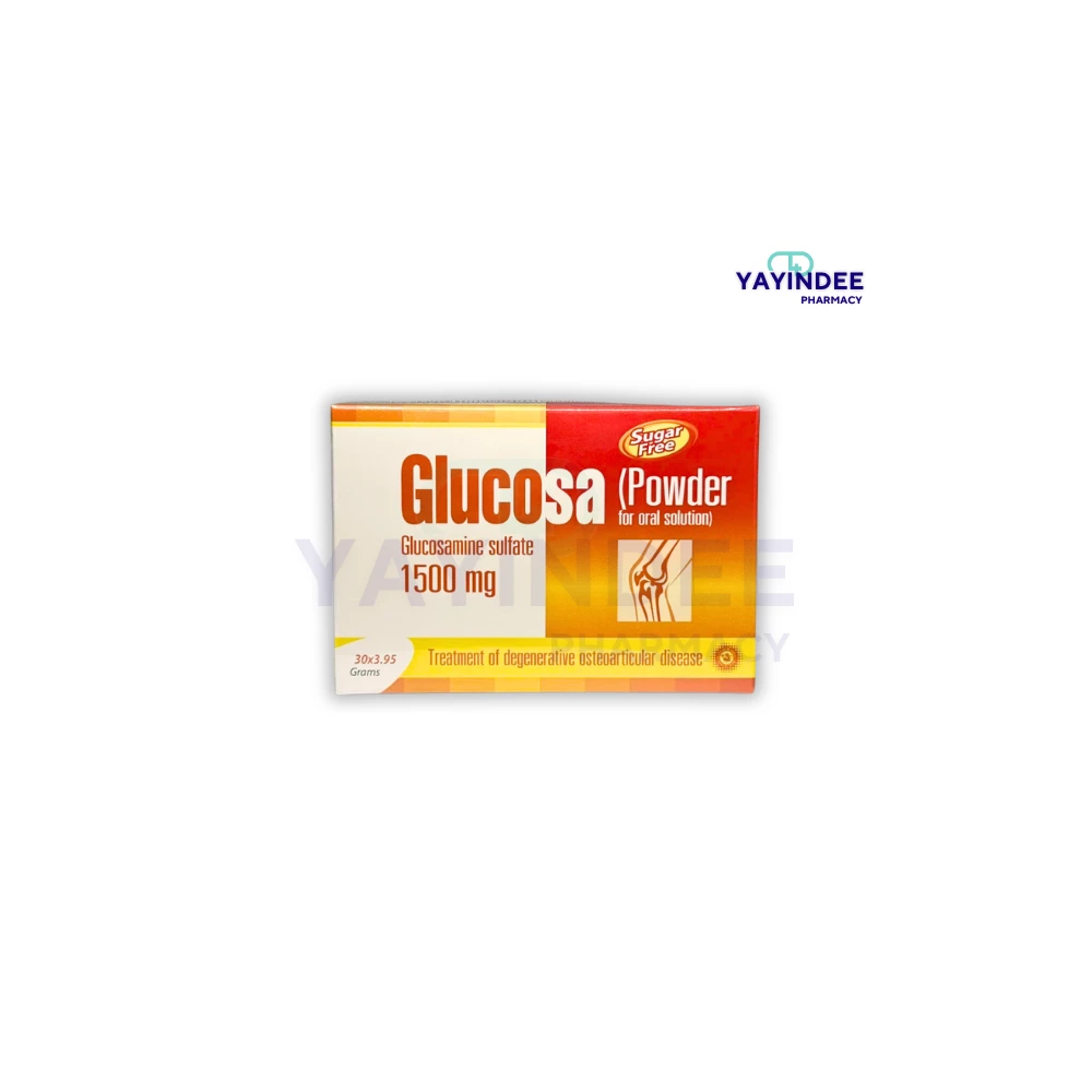 GLUCOSA 1500 MG POWDER SUGAR FREE (1 กล่อง มี 30 ซอง)