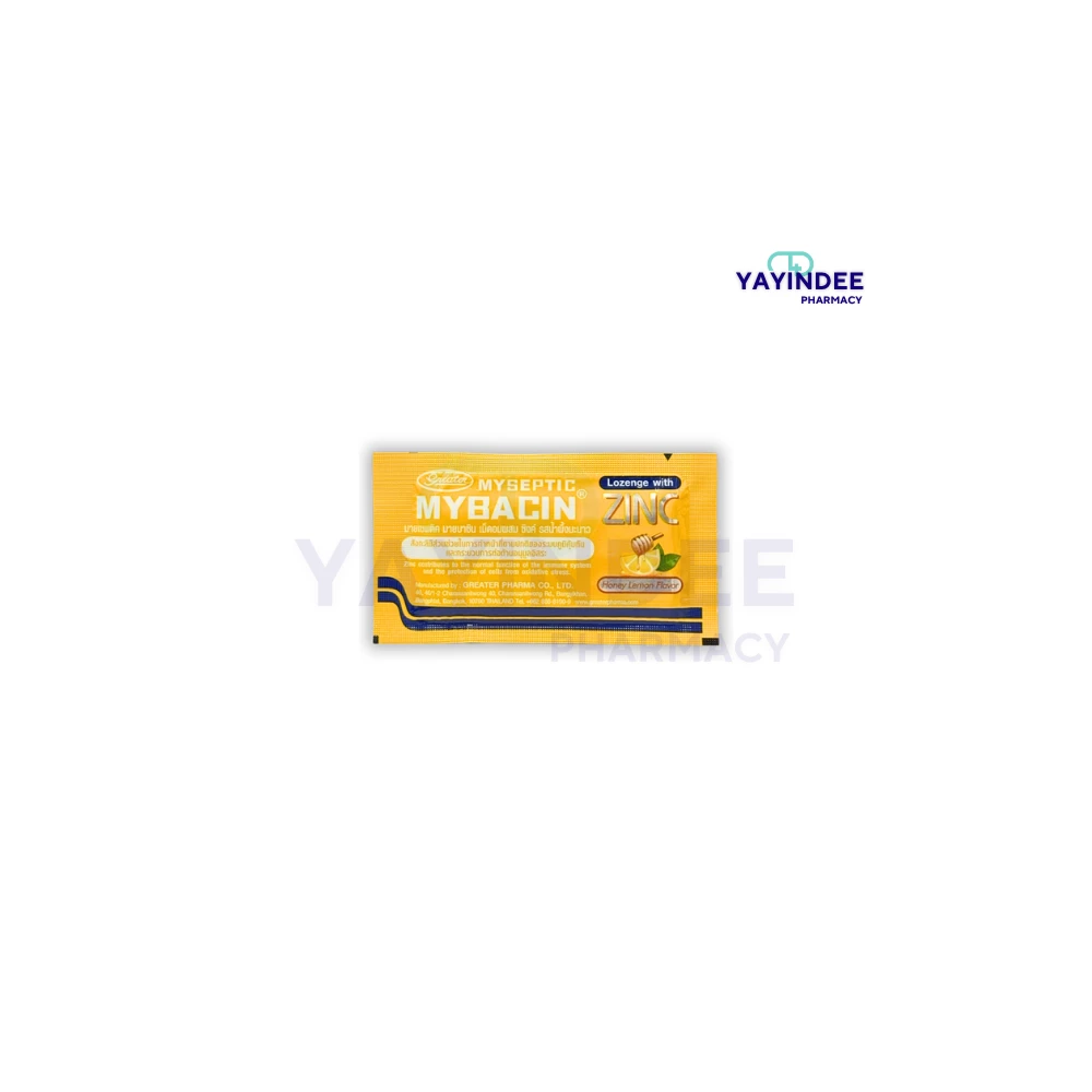 MYBACIN ZINC HONEY LEMON FLAVOR 10'S