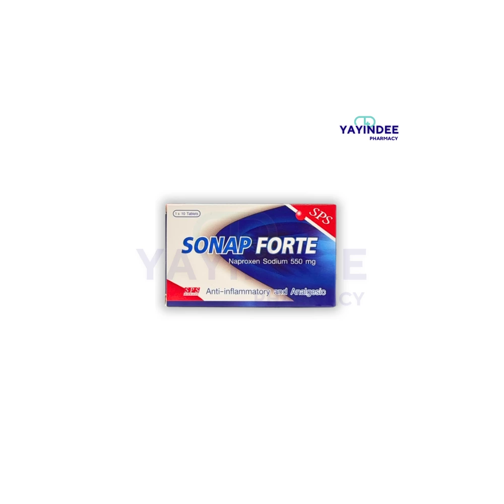 SONAP FORTE 550 MG (1x10'S) แผงเดี่ยว