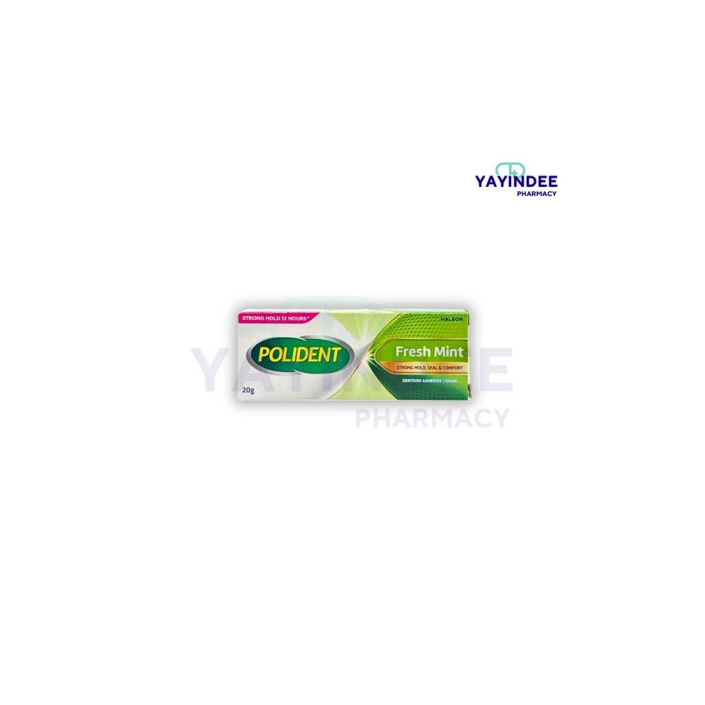 POLIDENT DENTURE ADHESIVE CREAM (FRESH MINT) 20 G