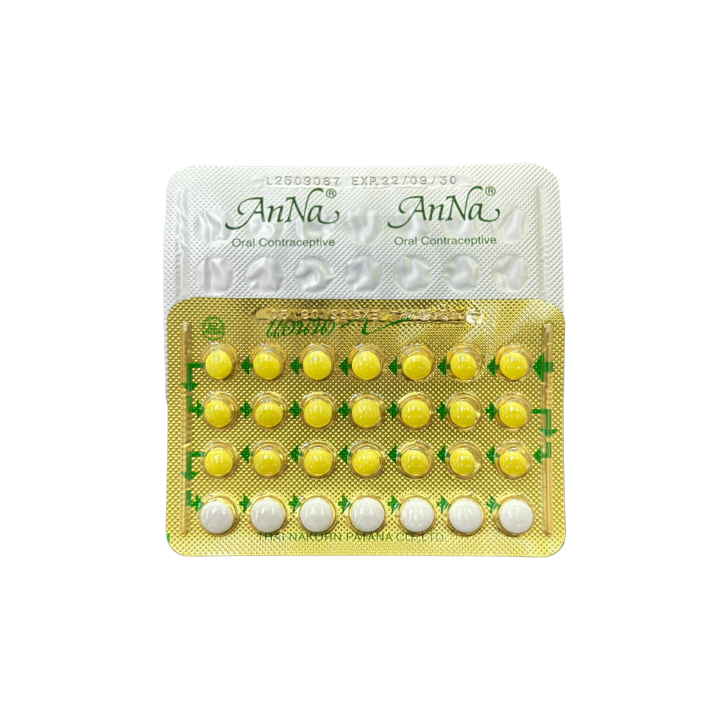 ยาคุม ANNA TABLETS 28'S