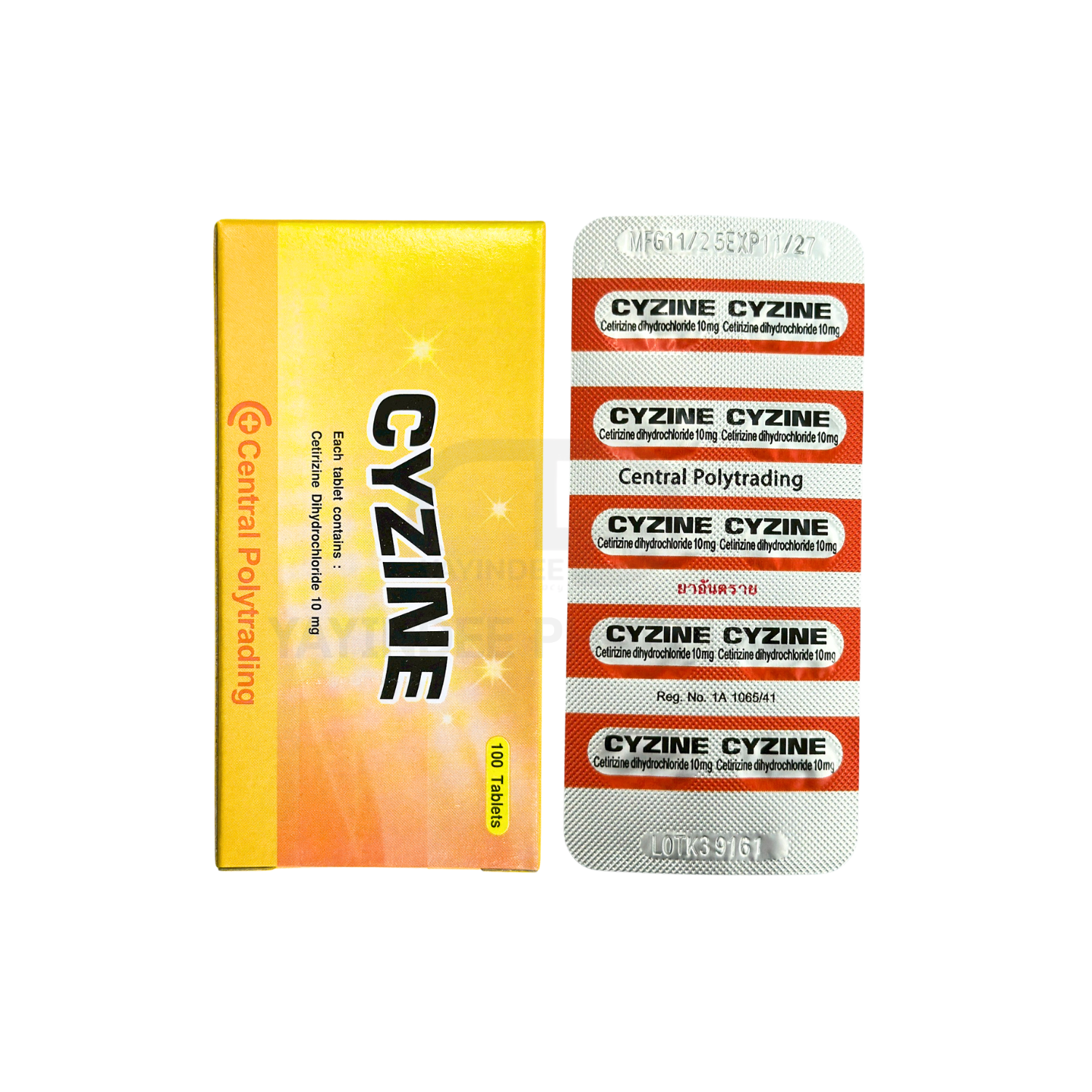 CYZINE 10 MG (10x10'S)