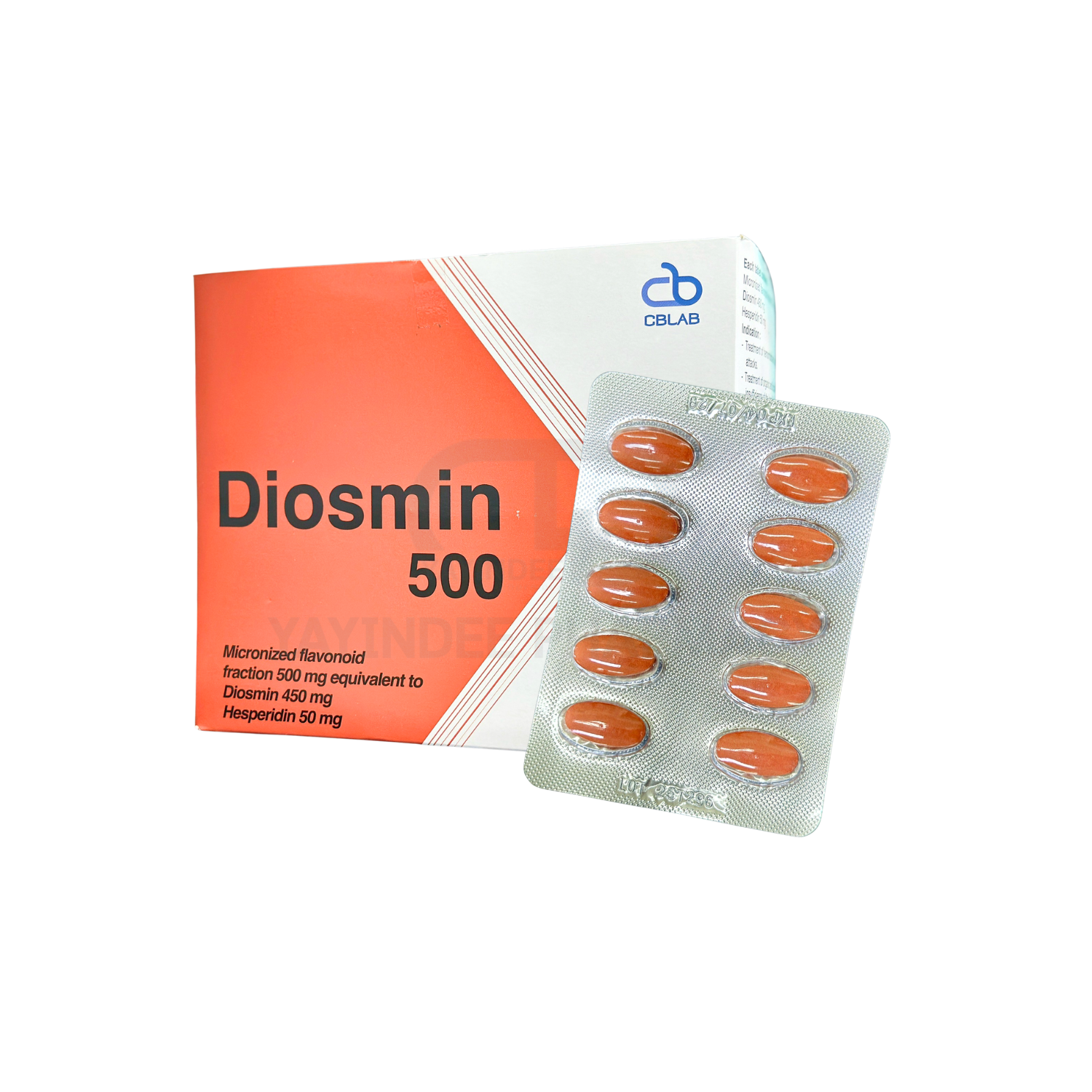 DIOSMIN 500 MG TABLETS 10'S