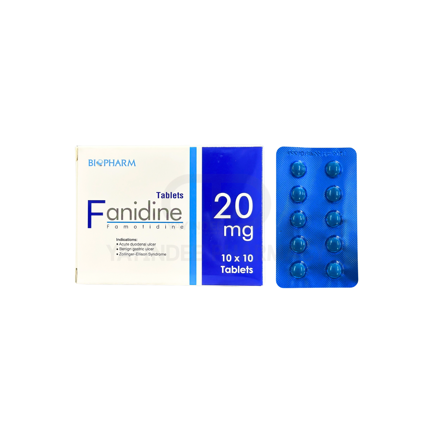 FANIDINE 20 MG 10'S
