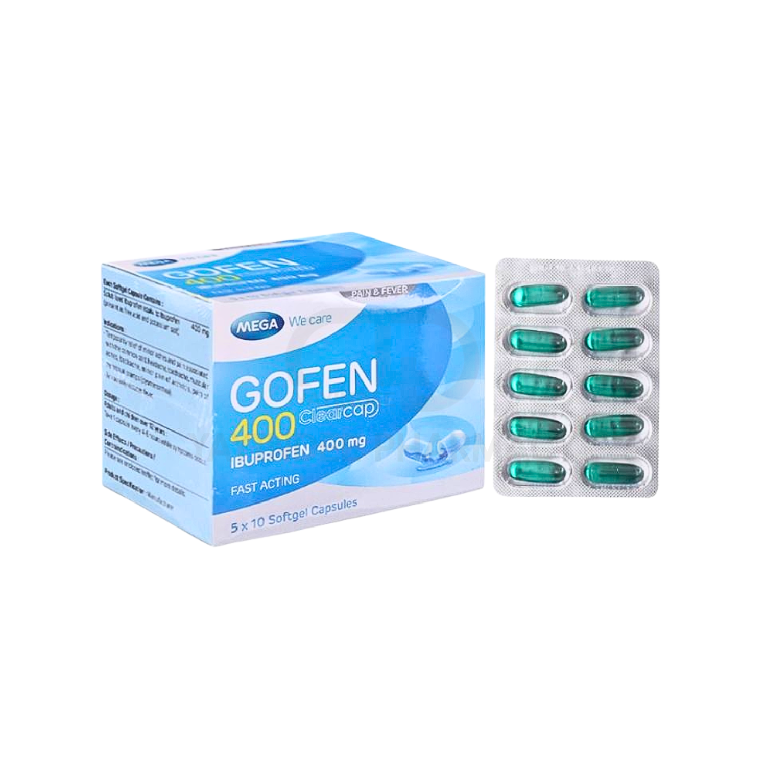GOFEN 400 MG SOFT CAPSULES 10'S