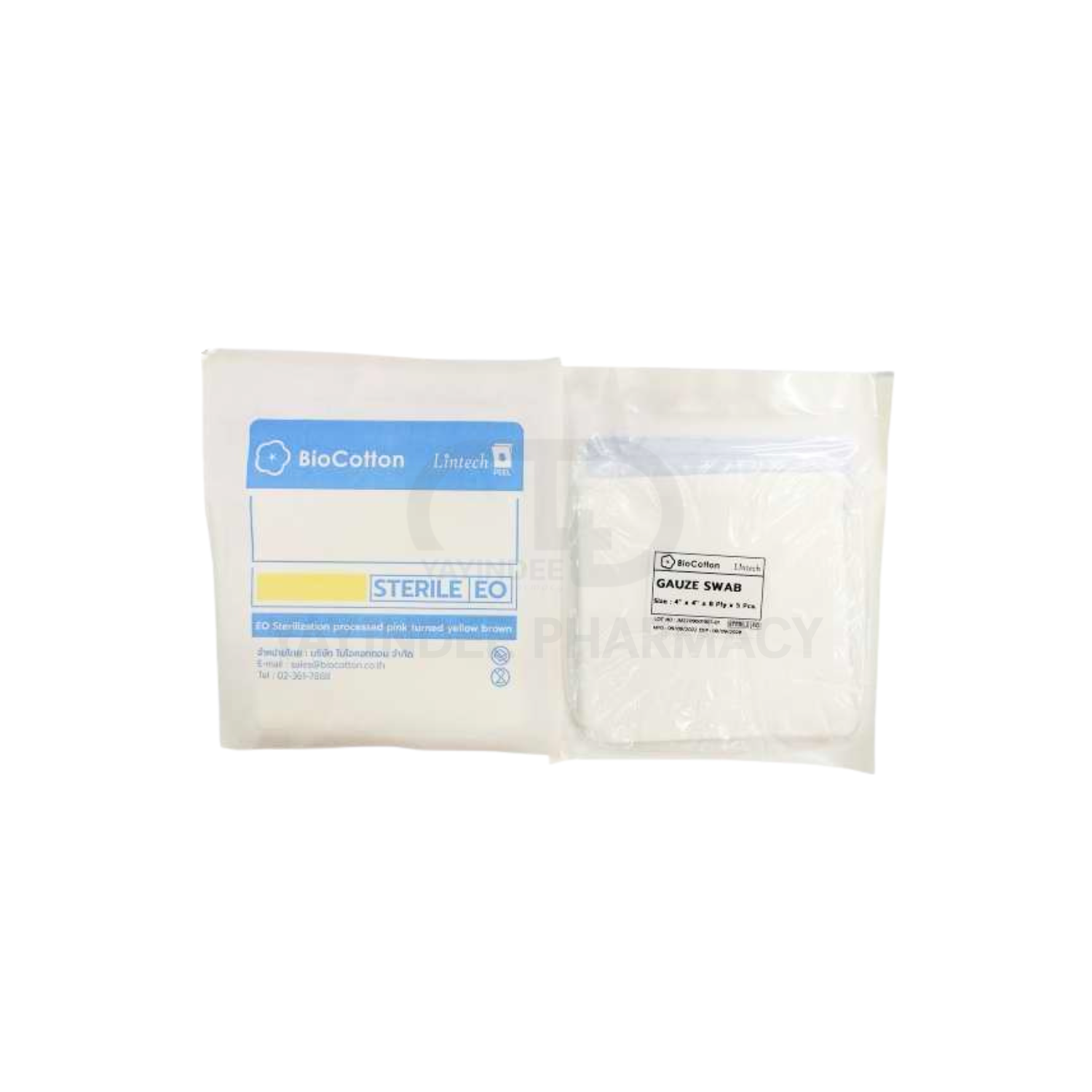 LINTECH GAUZE STERILE 2"x 2" (5 ชิ้น)