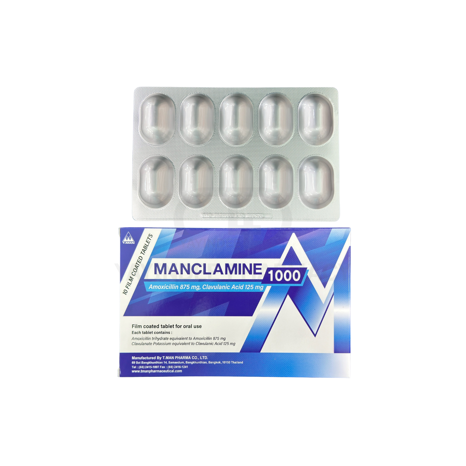 MANCLAMIN 1000 MG 10'S