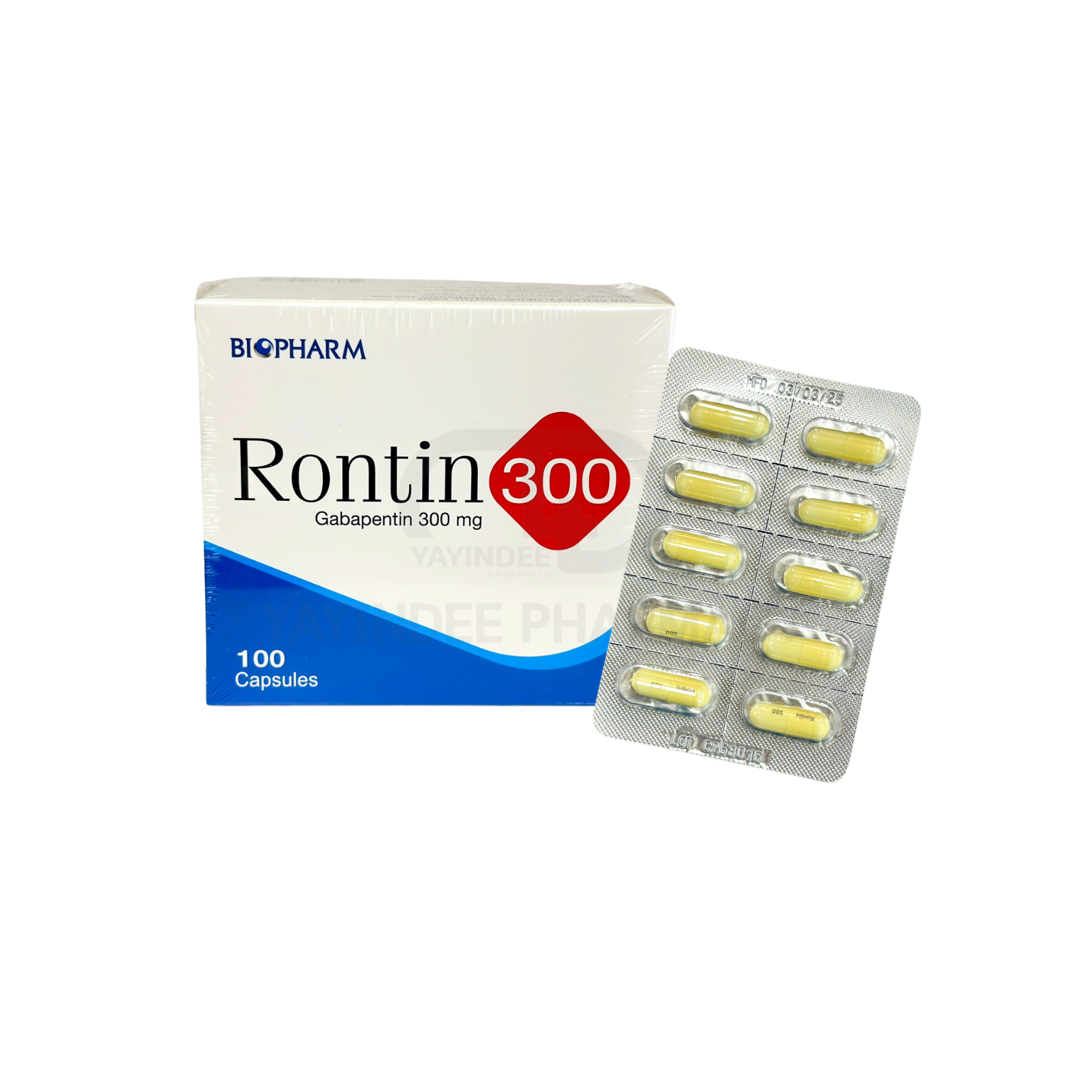 RONTIN 300 MG CAPSULES (10x10'S)
