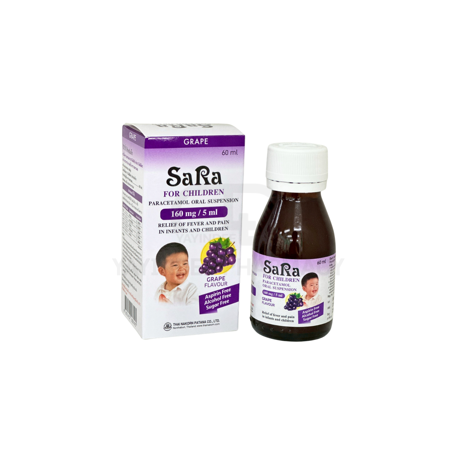 SARA CHILDREN GRAPE 160 MG/5 ML (60 ML)