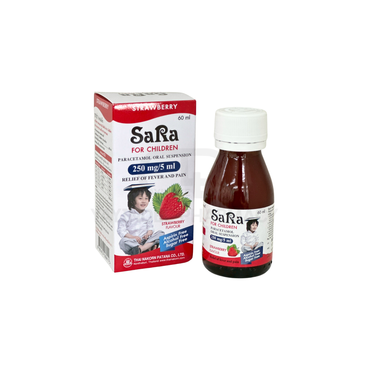 SARA CHILDREN STRAWBERRY 250 MG/5 ML (60 ML)
