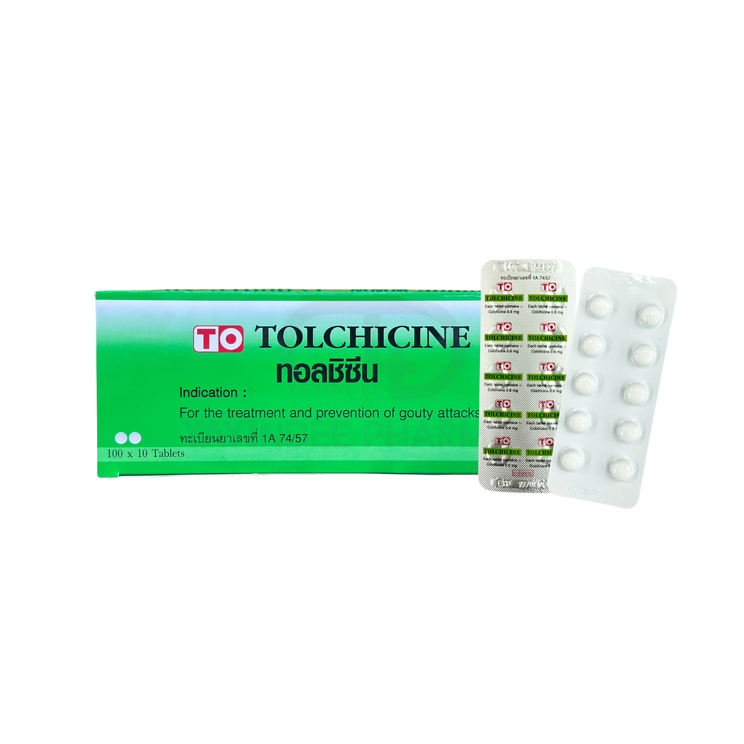 TOLCHICINE 0.6 MG TABLETS 10'S