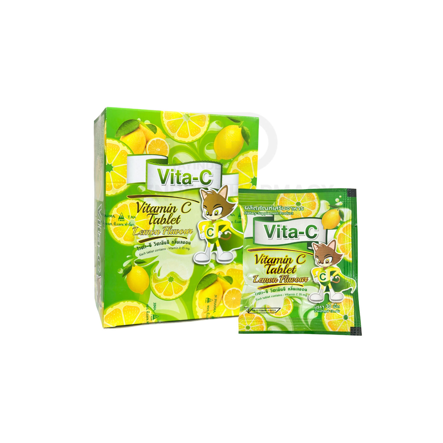 VITA-C LEMON 25 MG (50x30'S)