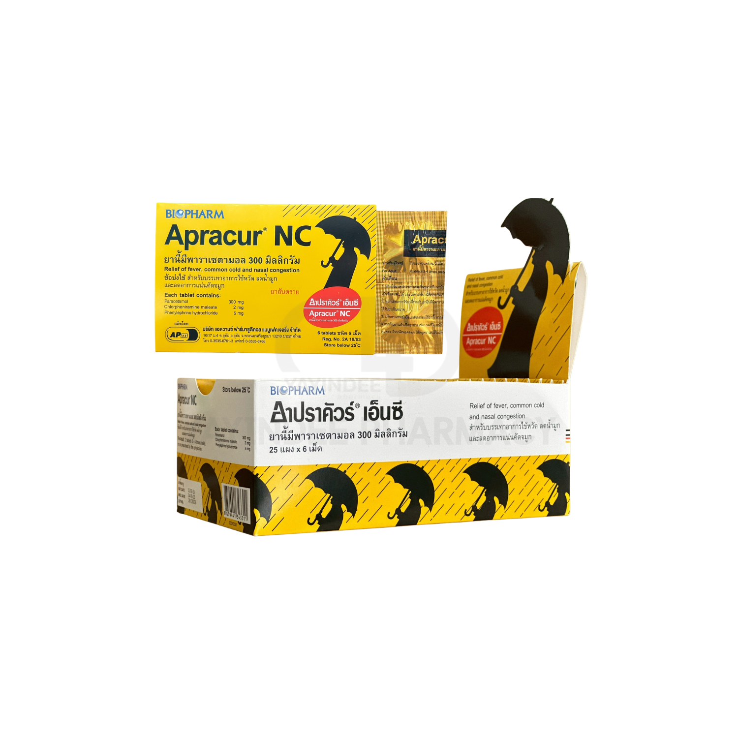 APRACUR NC 300 MG (25x6'S)