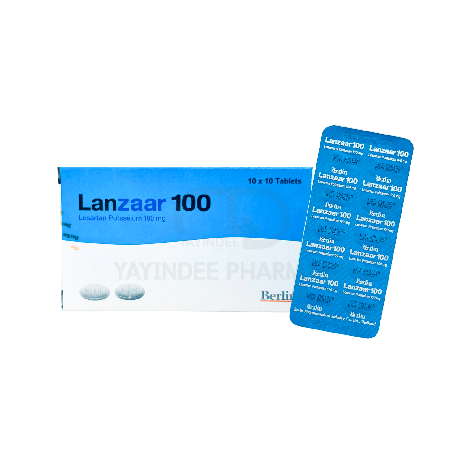 LANZAAR 100 MG TABLETS 10'S