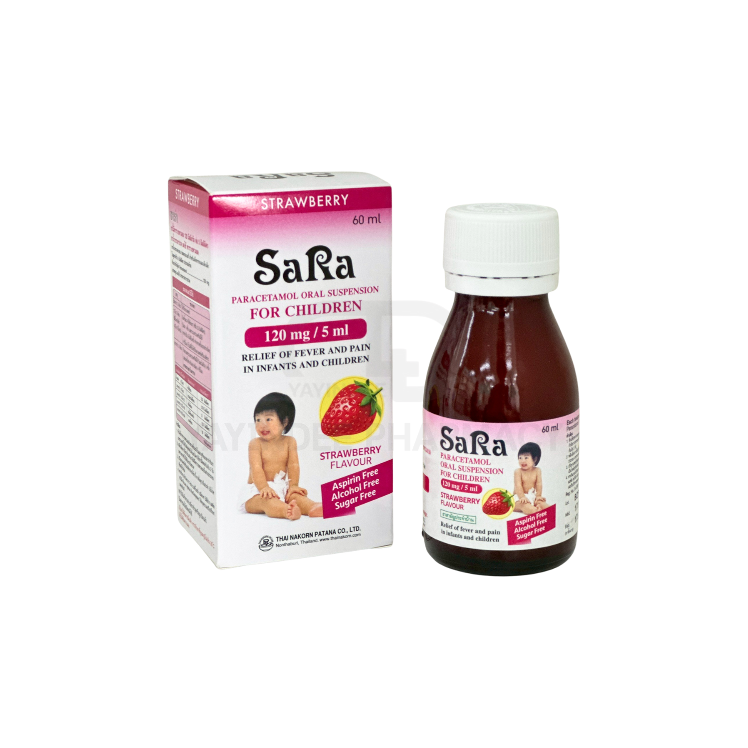SARA CHILDREN STRAWBERRY 120 MG/5 ML (60 ML)