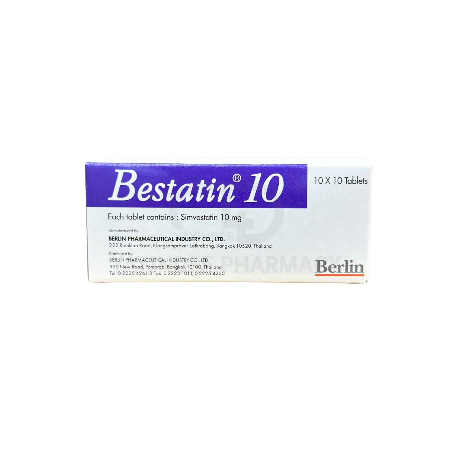 BESTATIN 10 MG TABLETS (10x10'S)
